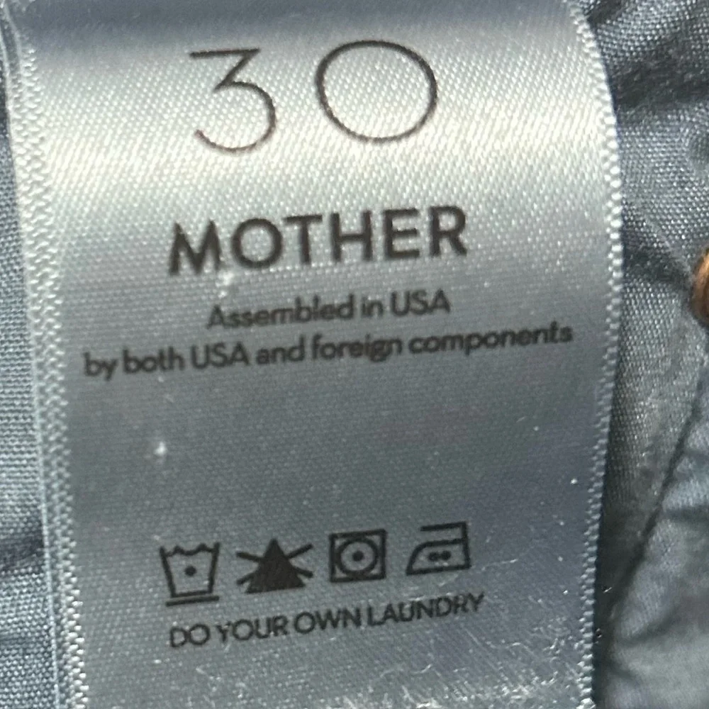 Mother The Mid Rise Rider Ankle Jeans in Karaoke in Kyoto Size 30 Dark Wash - Picture 7 of 10